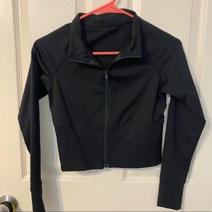Cropped Work Out Zip Up